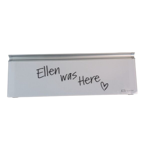Quartet Desktop Glass Computer Pad 18x6 Ellen Be Kind Box GDP186EL NEW - Picture 2 of 9